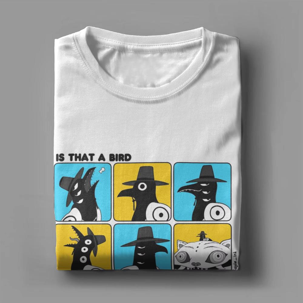 Is That A Bird Wearing A Tiny Hat Kpop Demon Hunters Cotton T Shirt Men's Summer Women T-Shirt O Neck Hippie Shirt Oversize Tops