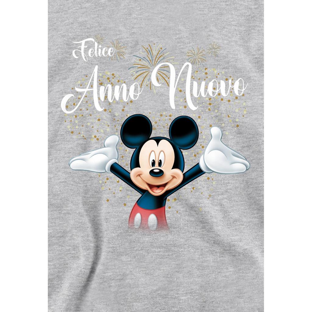 Disney Childrens/Kids Italian Mickey Mouse Firework Heather New Year Hoodie