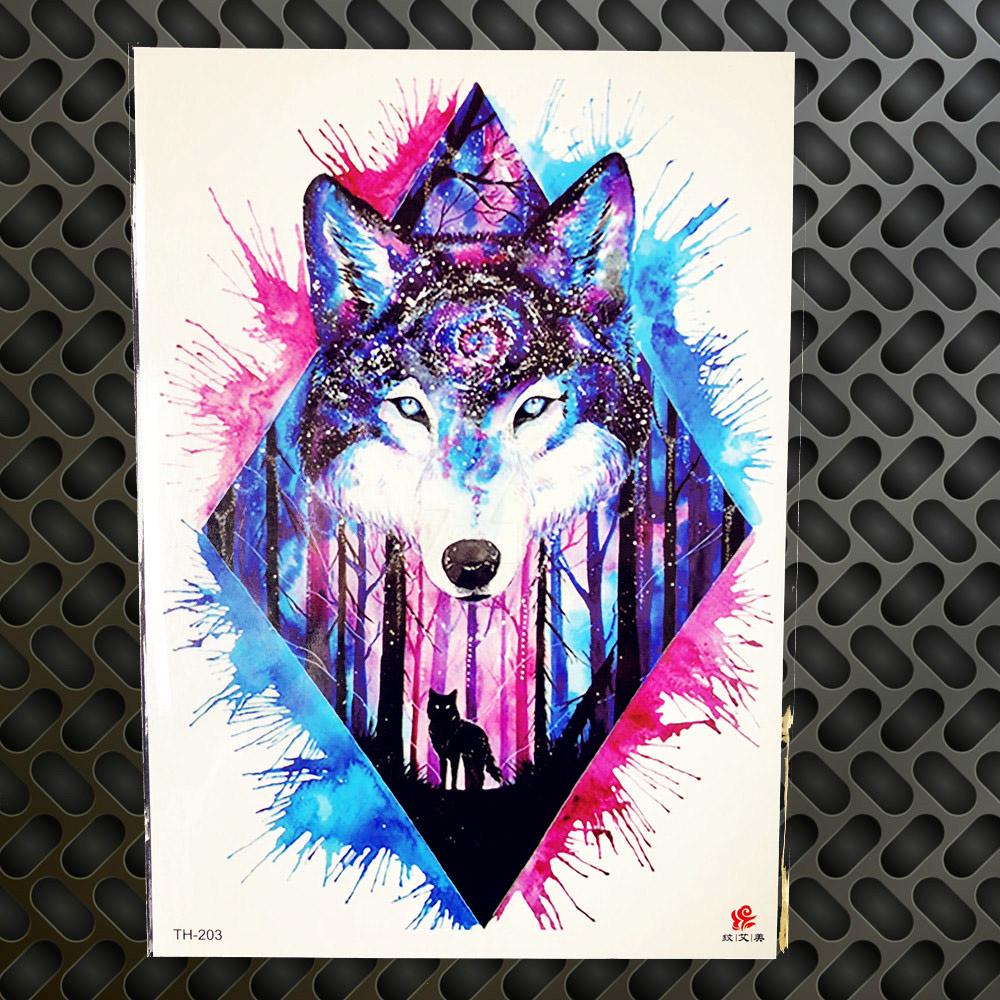 1PC Design Sexy Mask Temporary Tattoo Sticker Men Black Body Art Arm Waterproof