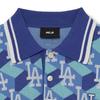 New MLB SS23 Polo Shirt Unisex Blue 3AKPM0533-07BLS