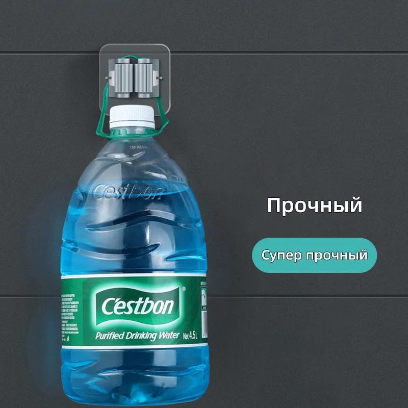 New 3/4PCS High Quality Home Storage Rack Bathroom Suction Hanging Pipe Hooks Wall Mounted Mop Organizer Holder Brush Broom Hang