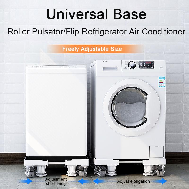 Universal Mobile washing machine Holder refrigerator stand 4 strong feet mobile washing machine base with brake wheel load 500kg