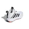 Adidas Own The Game 2.0 Durable Non-Slip Mid-Top Basketball Shoes Kids Sneakers White Black H01556