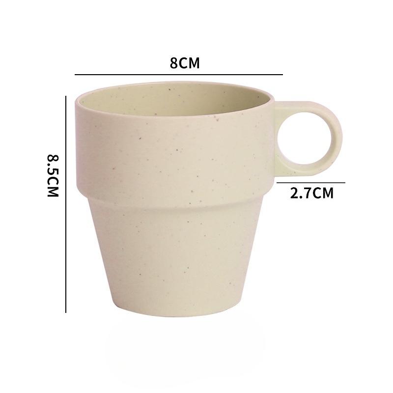 Household Wheat Straw Plastic Mouthwash Cups, Toothbrush Cups, Couple Washbasin Cups, Student Dormitory Washbasin Cups