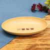 Tanaka Hashiten Chaton Plate, Microwave-Safe and Dishwasher-Safe, Kids' Dish, Stylish, Made in Japan, Plastic, Oval, Pasta Plate, Curry Plate, Small,