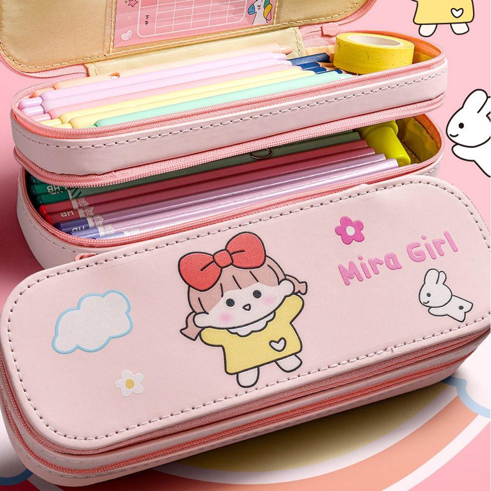 

Portable Storage Box Large Capacity Pen Case New Pencil Case Student School Supplies