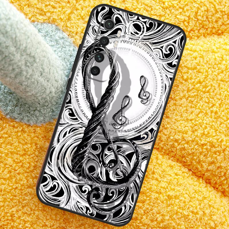 Music Note Musical Treble Clef Case For Xiaomi 15 14 Ultra 13T 14T 15T 17 Pro Max Cover For POCO X7 F8 Pro X3 X5 X6 F5 F6 F7