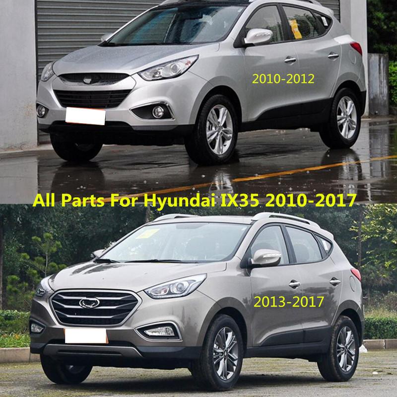 För Hyundai IX35 2010 2011 2012 2013 2014 2015 2016 2017 Bil Backspegel Sidoglas Spegel Trim Ram Regn Solskydd Ögonbryn 2st