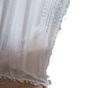 Cloth Dad Curtain American Country White Crochet Hollow Light Transmission Living Room Bedroom Kitchen Floating Curtain Finished Product
