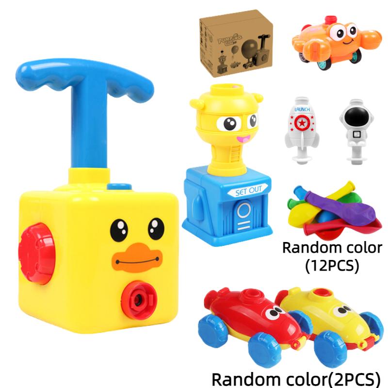 

Машинки, работающие от воздушного шара, инерционная функция, детская физическая образовательная игрушка Duck