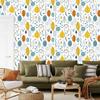 Scandinavian Leaves Wallpaper for Living Room and Bedroom 50x1000