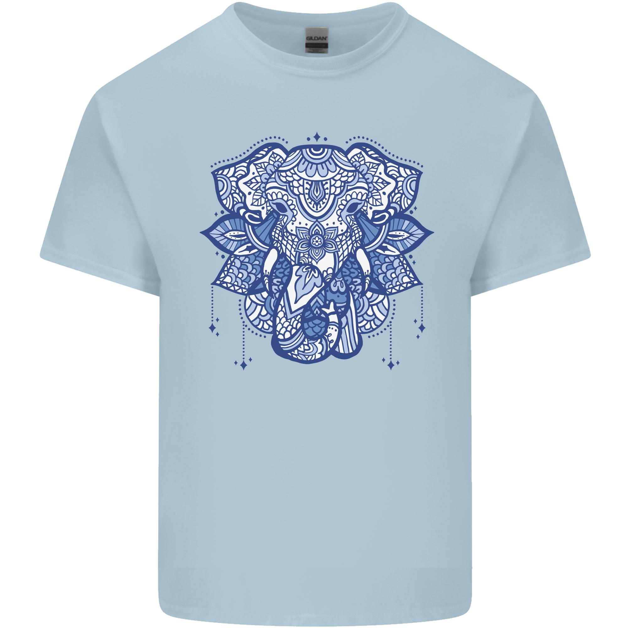 Elephant Unisexdala Art Unisexs Light Cotton TShirt S