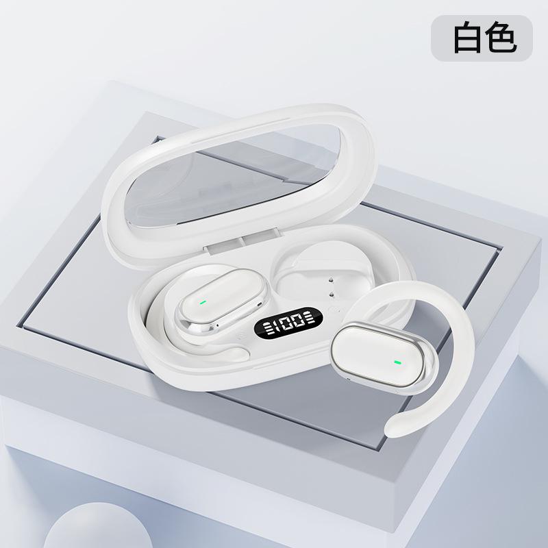Hanging ear new high-quality sports bluetooth headset comfortable to wear long battery life digital display private mold