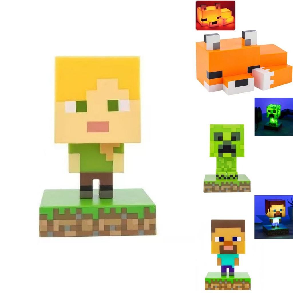 Minecraft 3d Character Night Light With Led Glow For Kids Bedroom Decor