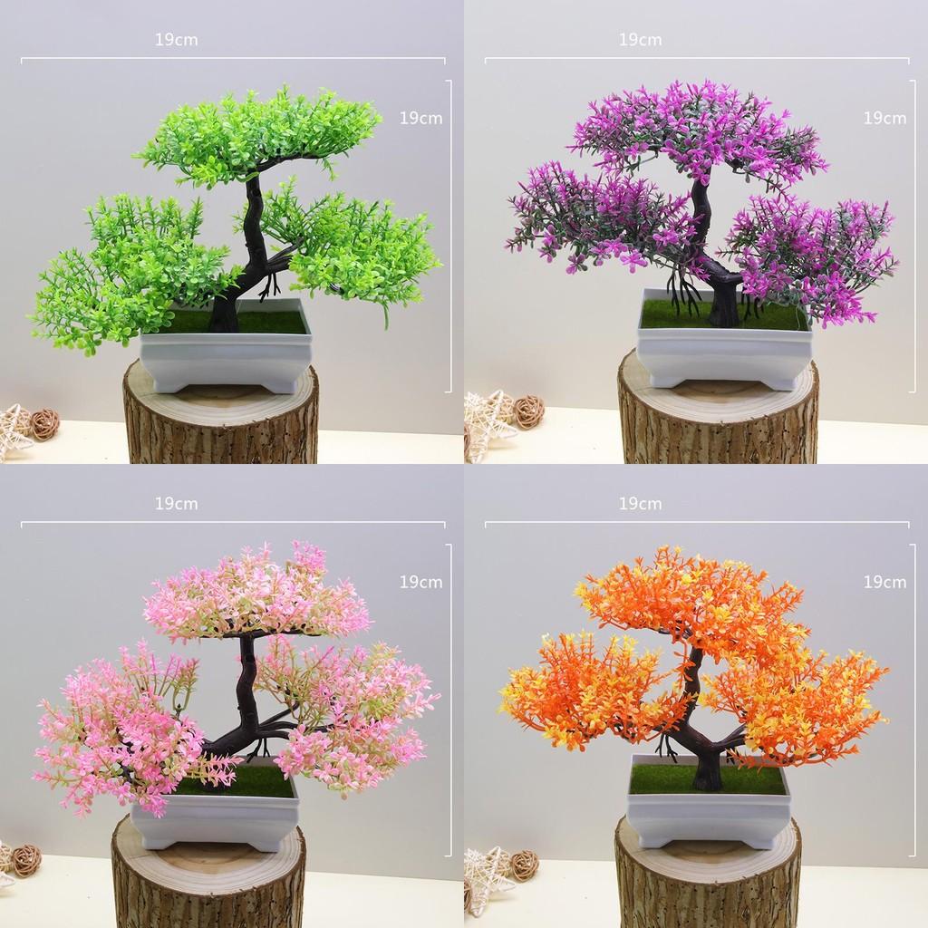 Künstlicher Plastik-Bonsai für Heimdekoration mit realistischem Grün