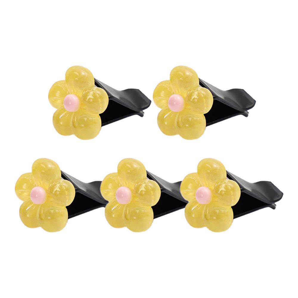 Car Air Outlet Decorative Clip Daisy Auto Air Conditioning Vent Crystal Daisy Resin Ornaments Car Interior DIY Decor Accessories