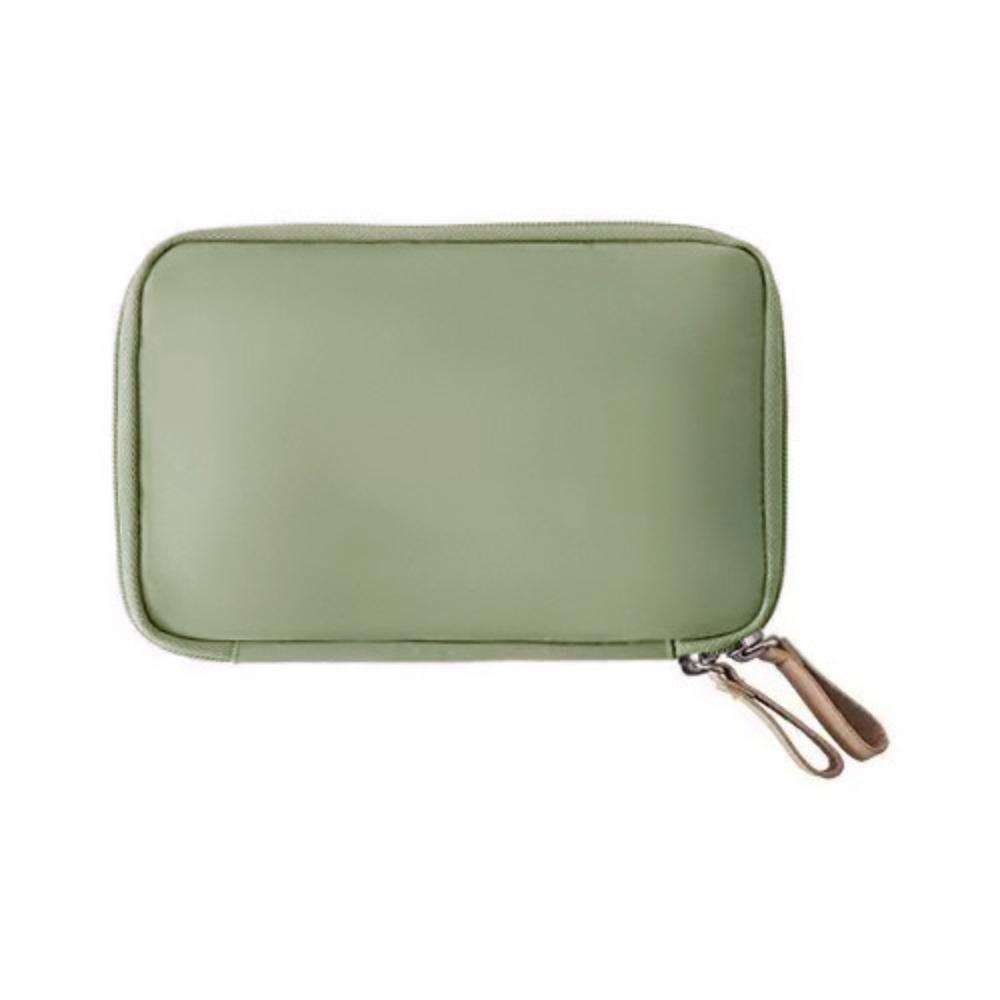 Einfarbiges Reiseportemonnaie Ticketaufbewahrung Koreanisches Nylon Kreditkartenhalter Multifunktion Wasserabweisend Passhülle Reise