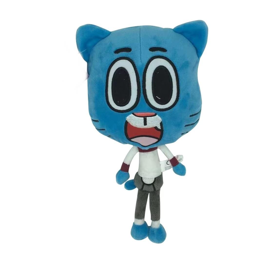Mondes Incroyables de Gumball Peluches Les Mondes Incroyables de Gumball Peluche Poupée Les Mondes Incroyables de Gumball Darwin Anais Richard 26-34cm blue