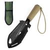 Lightweight Shovel Multi-use Backpacking Trowel Ruler Flat Screwdriver Hexagon Wrench Camping Hiking Gardening Survival Multitool with Carrying Pouch