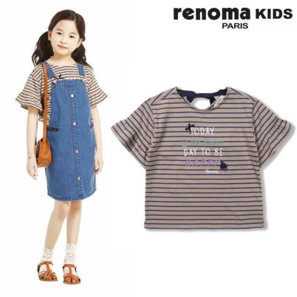 

[renoma Kids] Girls Ribbed BoaT Neck T shirT r1923T150 R1923T150_09 (brown)/110