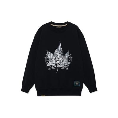 Li Ning Badfive Themen-Pullover-Sweatshirt Unisex-Sweatshirt Schwarz AWDRE17-3