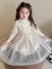 Girls' Stylish Knit Wool Dress for Spring & Autumn 2025