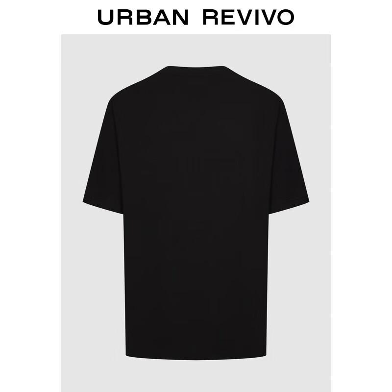 UR Men's 2025 Autumn Embroidered Loose Short Sleeve T-Shirt