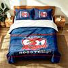 Sydney Roosters (5) 3-teiliges Set, geeignet für Schlafzimmer, weich und bequem, ein ideales Geschenk für Familie und Freunde. Enthält eine Bettdecke und zwei Kissenbezüge.