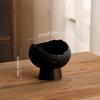 Creative Ceramic Fruit Salad Bowl High Foot Plate Western Dish Unique Shape Hotel Tableware