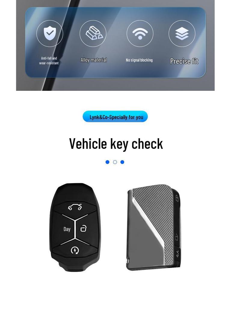 Lynk & Co Metal Key Case: Full Wrap Protection for Models 01/02/03/05/06/09 - Unisex Design