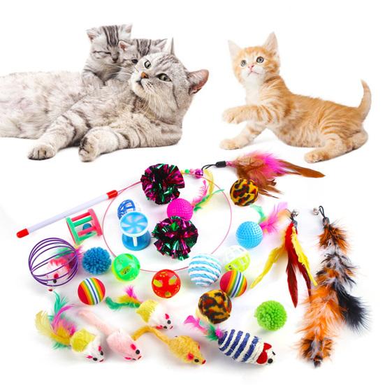 Buy Cute Kitten Toys Multiple Types Game Toy Colorful Cat Plush Mice