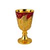 Vintage Metal Water Cup Set With Geometric Design For Home Decor And Giftgiving