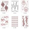 Mehndi Designs Sofort-Abziehbilder Blume Hand-Tattoo Henna-Tattoo Aufkleber Musikfestival