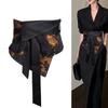 Retro Waistband Women's Embroidered Silk Waist Cincher Elegant Hanfu Belt For Dresses Vintage National Style Accessory