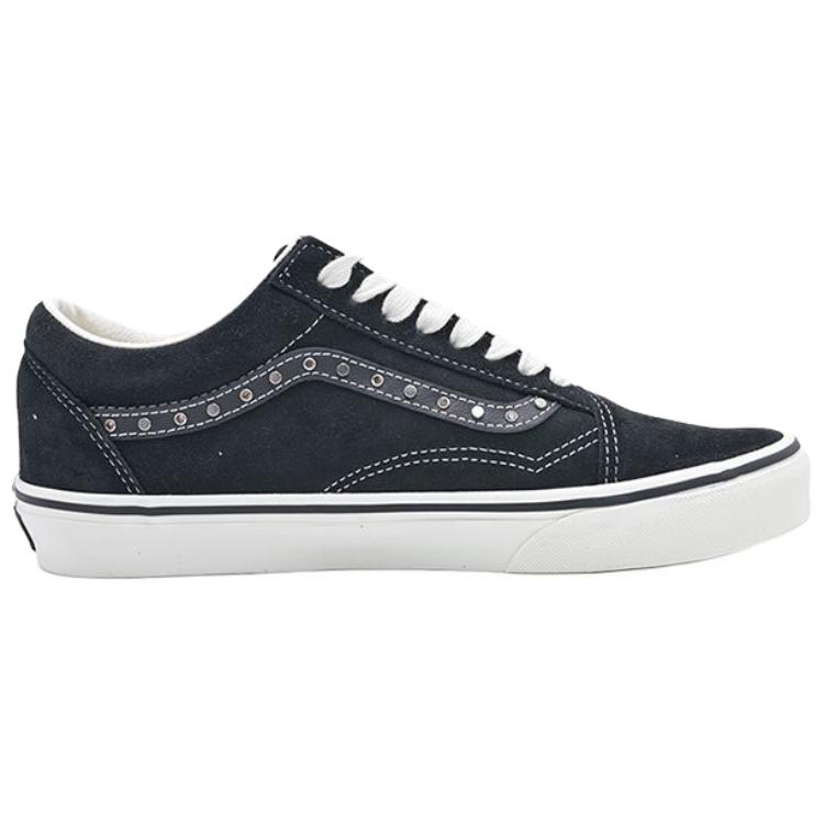 Męskie Trampki Vans Old Skool Odporne na Ścieranie Niskie Buty do Skateboardingu Unisex Czarne Białe