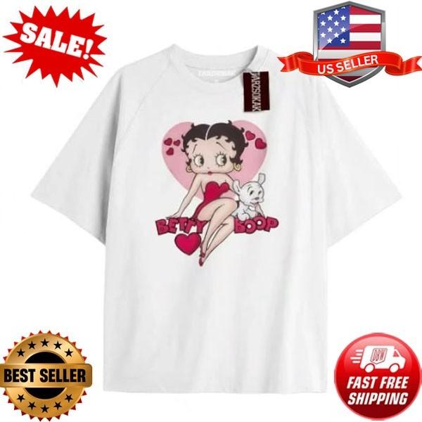 TIMESWASTINGIRL Vintage Y2K Betty Boop Graphic Tee, Retro 2000s Aesthetic T-Shir XXXXL