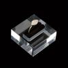 1Pc Elegant Classic Style 4cm X 4cm Transparent Acrylic Ring Display Stand 1.8cm Height Jewelry Holder for Ring Showcase