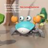 1pc Escape Crab Auto-sensing Function Children Crawling Avoiding Obstacles Electronic Pet With Music