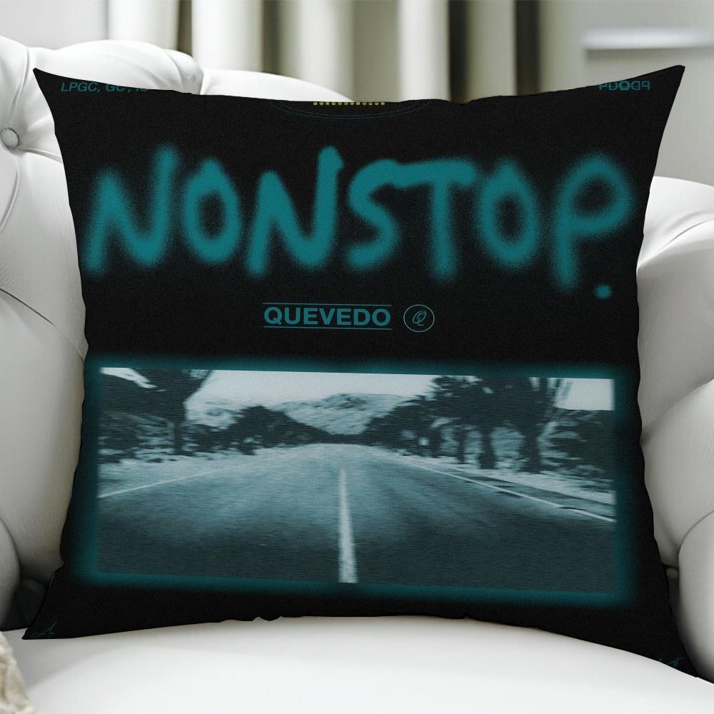 Rapper QQuevedo cushion cover Birthday Anniversary Gifts Double Sided Printed Zipper Cushion Cover Soft Skin Bedding