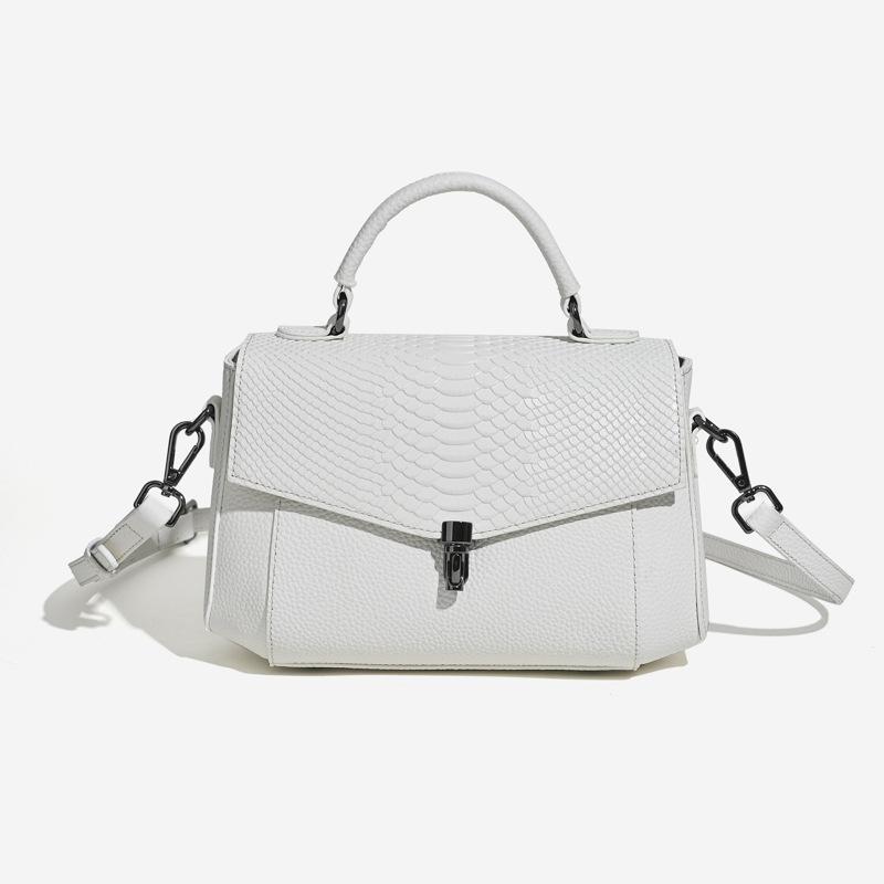 

Small Genuine Leather Tote Bag Crocodile Cow Leather Handbag Woman Fashi Ladies Shoulder or Crossbody Bags