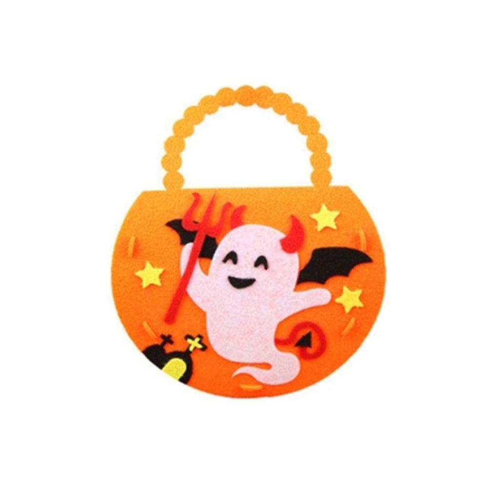 Handmade Materials Halloween Candy Bag Crafts Gift Basket Trick or Treat Felt Bag  Kids