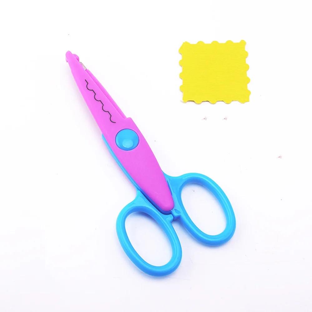 Student DIY Color Album Decorative Lace Scissors Comfortable Paper Cuttings Scissors Art Safety Scissors 2025