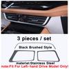 Door Handle Holder Window Lift / Storage Box Upper Decor Cover Trim Black Brushed For VW Volkswagen Atlas / Teramont