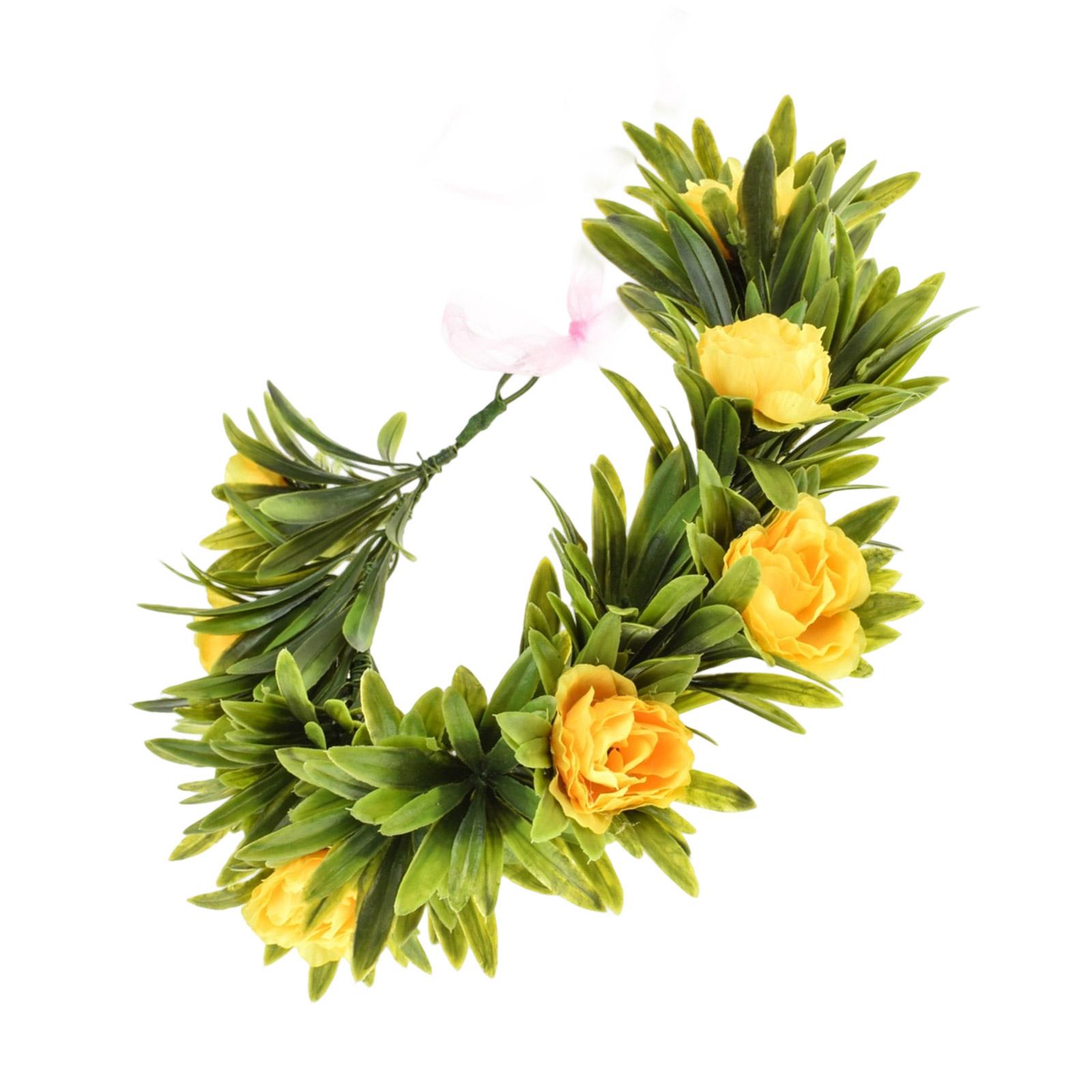 

Multi Color Simulated Cherry Blossom Headpiece For Women Girls And Special Occasions жовтий