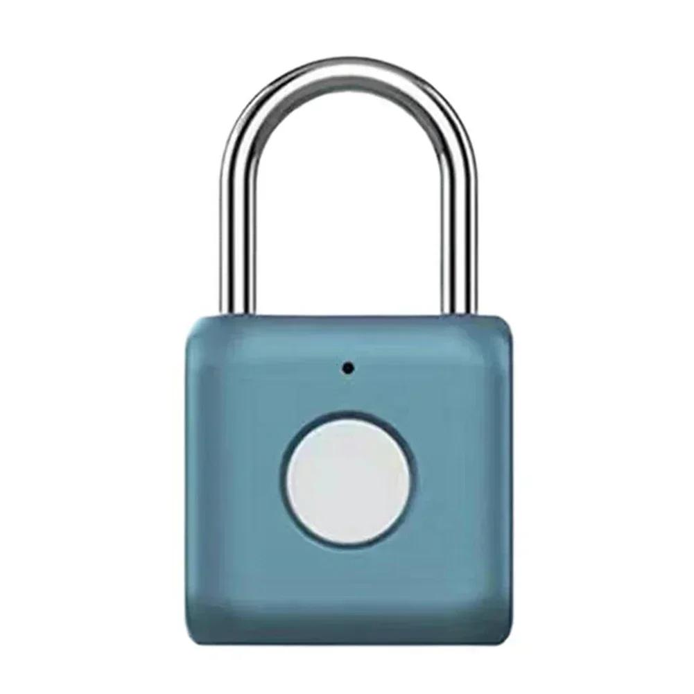 Keyless Waterproof Fingerprint Padlock Smart Lock with Advanced Fingerprint Recognition and Anti Theft Features