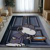 Tappeto Area Antiscivolo Cartoon Cane Snoopy Carino per Soggiorno, Morbido Tappeto per Camera da Letto, Stanza dei Giochi dei Bambini, Divano, Decorazione per la Casa, Zerbino, Regalo