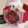 [NUOVO] Casio G-Shock GA-110GL-4AJR Serie Lucky Drop, Design Capsule Toy Ispirato al Giappone, Rosso e Oro, Resistente agli Urti, Impermeabile 20ATM, Nuovo di Zecca