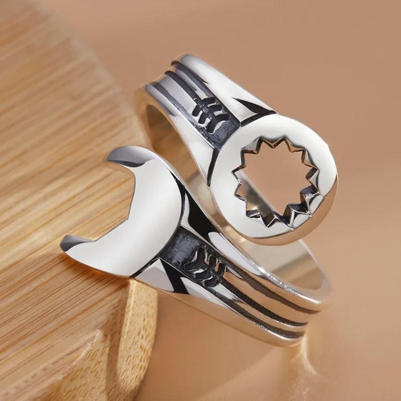 925 Silver Wrench Adjustable Rings For Women Men Luxury Jewelry Accessories Items Everything