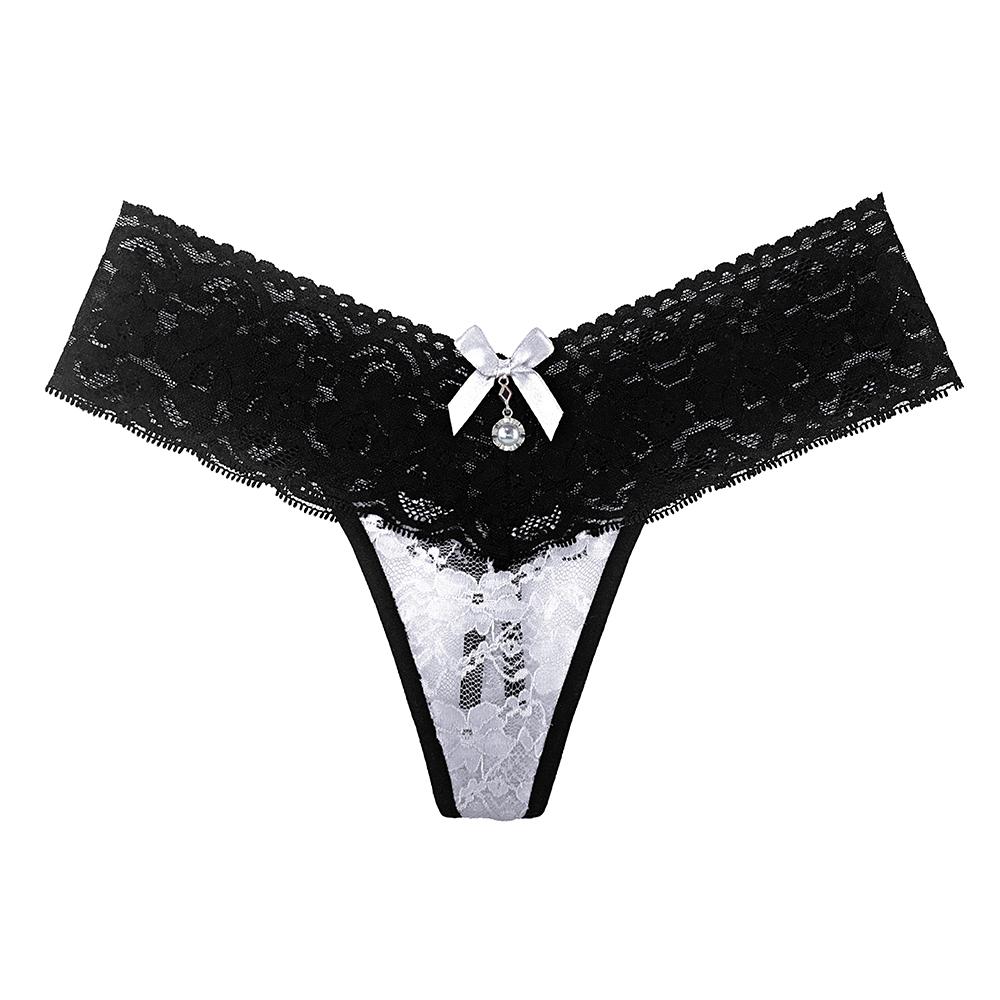 Erotic Panties Sexy Women Underwear Brazilian Girls Lace Bikini Seamless Ultra Low Waist Seamless Bow Female Thongs