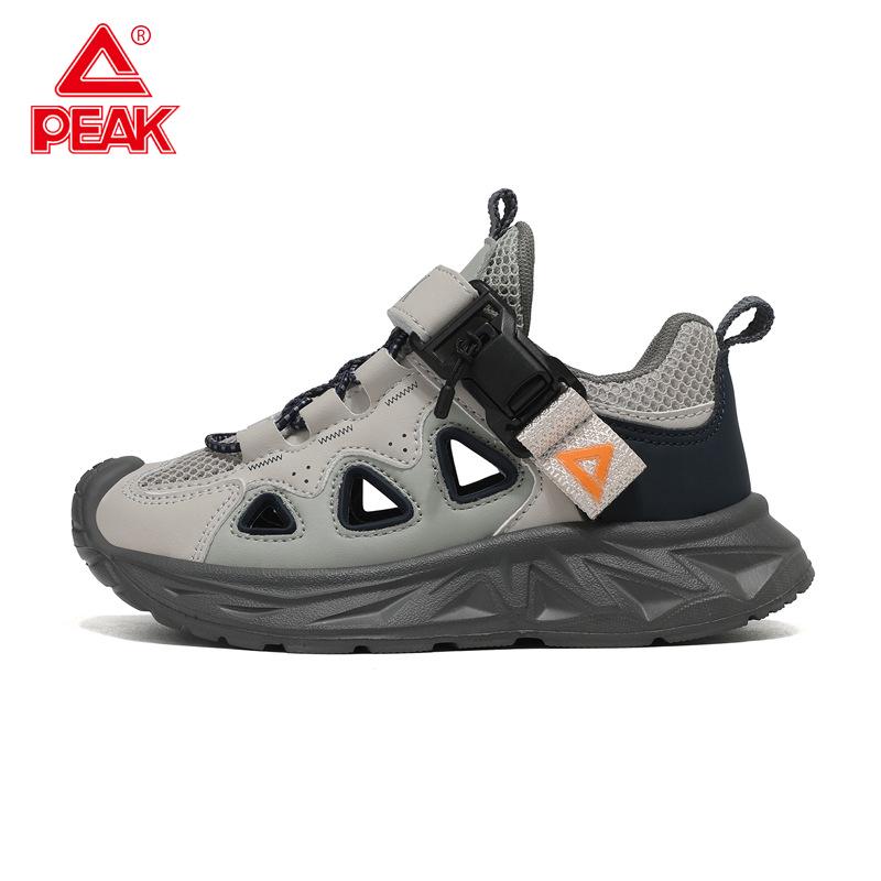 PEAK Boys Breathable Summer Mesh Shoes - Non-slip, Wear-resistant, Lightweight Outdoor Beach Footwear 35